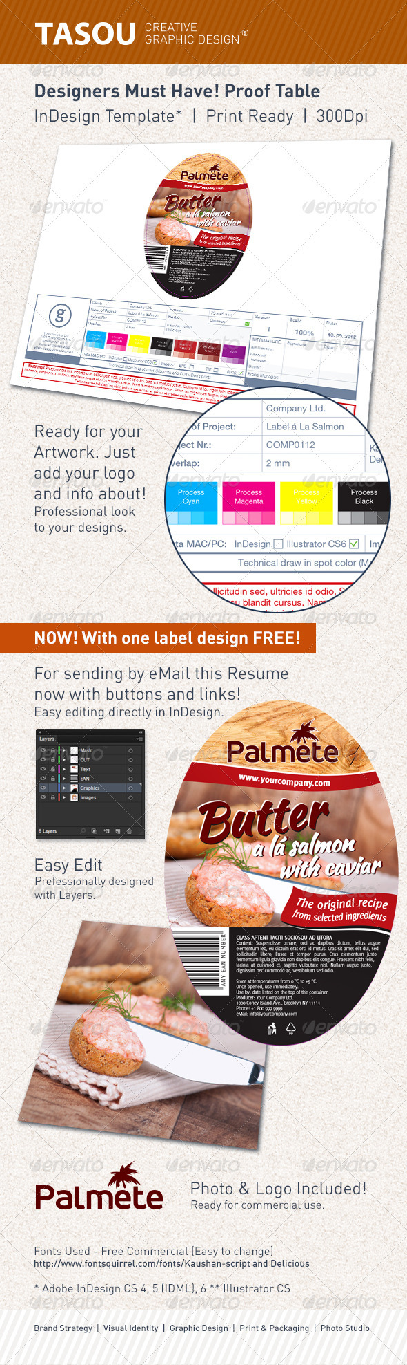 Designers Must Have. Proof Table. Label design. - Miscellaneous Backgrounds