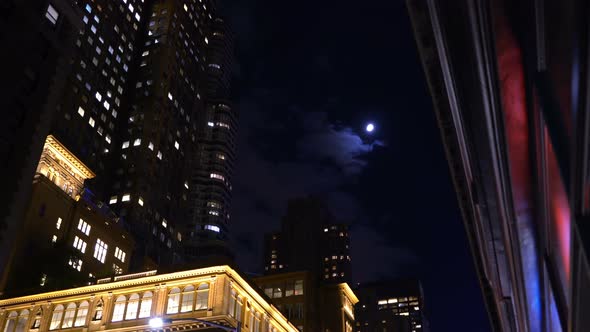 Moon Night in the City
