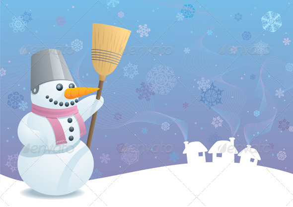 Snowman Background - Characters Vectors