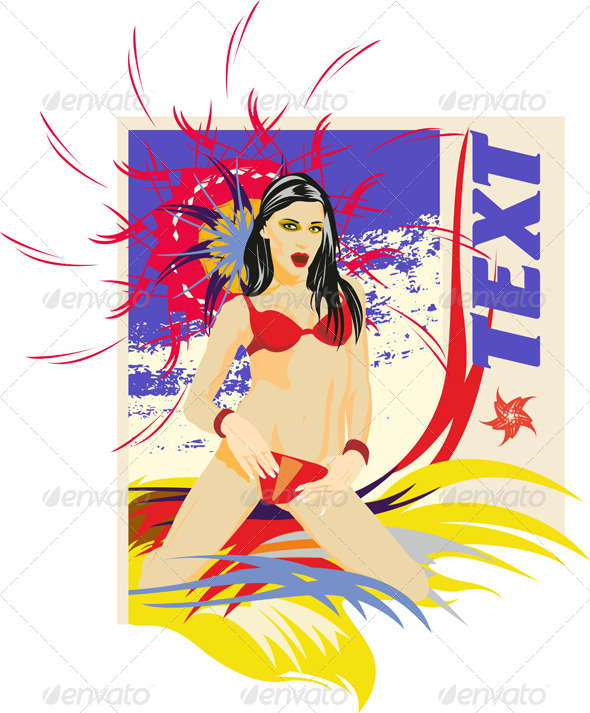 Girl Sexy Lingerie - People Characters