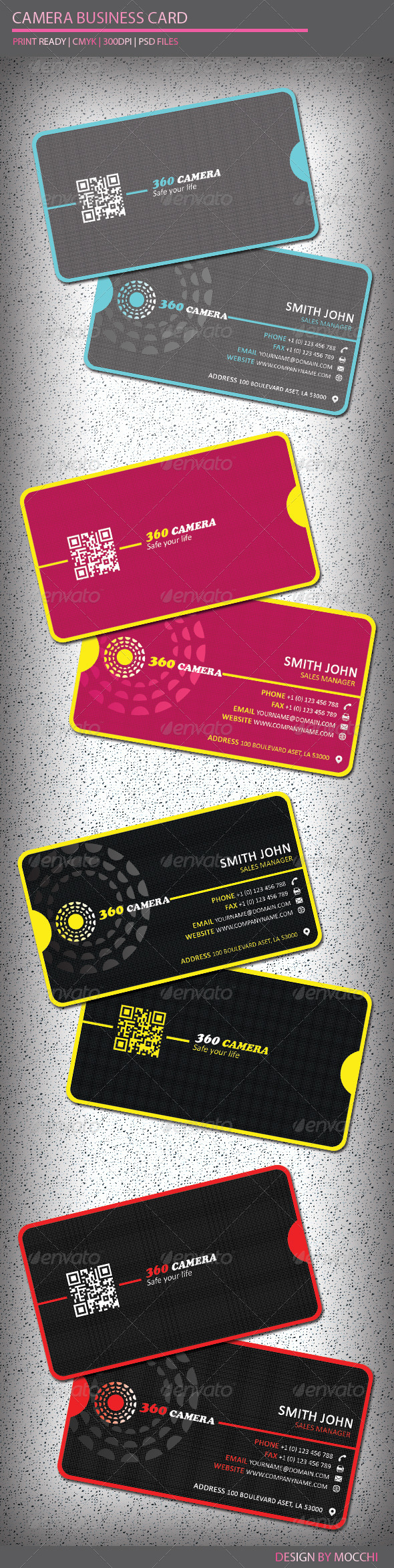 Camera Business Card - Creative Business Cards