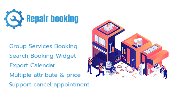 Repair Booking - WordPress booking system for repair service industries