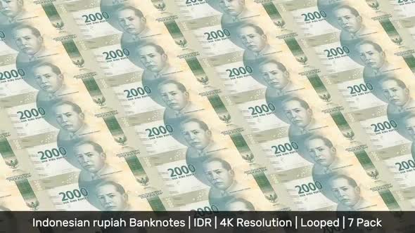 Indonesia Banknotes Money / Indonesian rupiah / Currency Rp / IDR/ | 7 Pack | - 4K alt