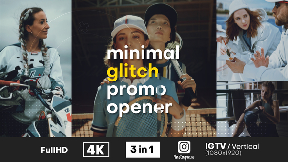 Minimal Glitch Promo - VideoHive 32392138