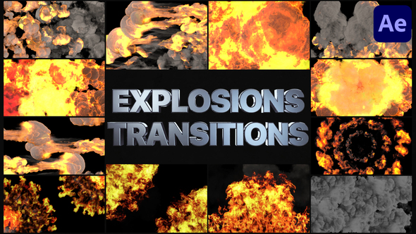 Explosion Transitions - VideoHive 32394670