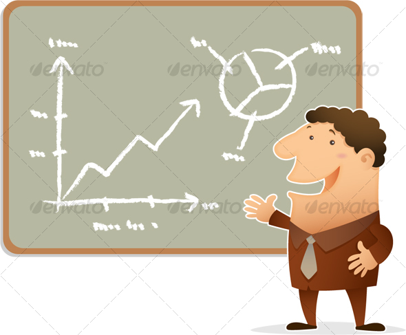 Businessman Presentation - Business Illustrations