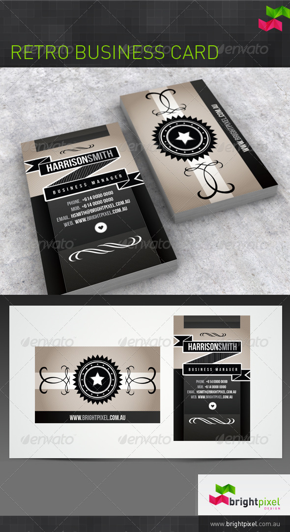 Retro Business Card - Retro/Vintage Business Cards