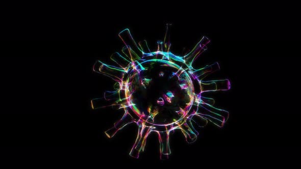 Soap Bubble inside Virus with Matte