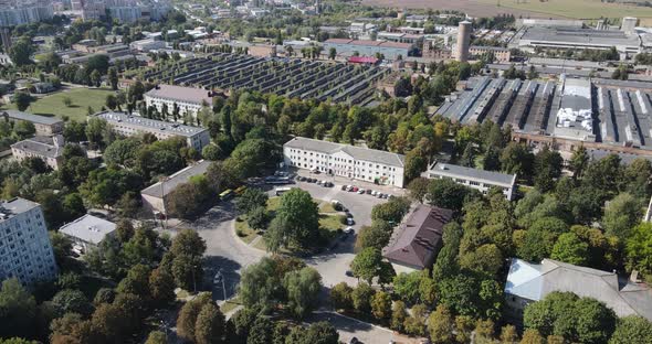 Ukraine City Rivne. Aerial Shot