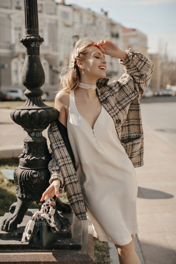 Fall Style: Tweed Jacket and Little White Dress