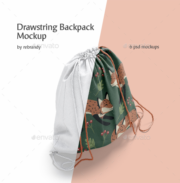 Download Drawstring Backpack Mockup By Rebrandy Graphicriver