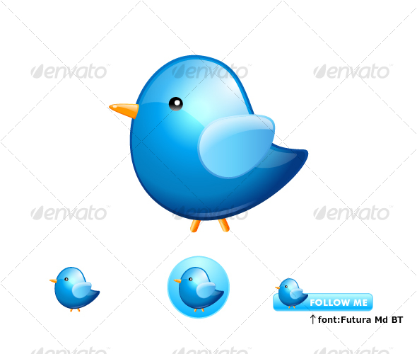 Twitter Bird - Abstract Icons