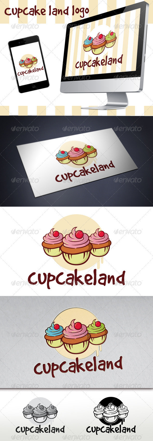 Cupcake Logo - Food Logo Templates
