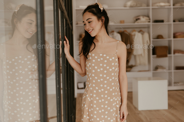 trendy polka dot dress