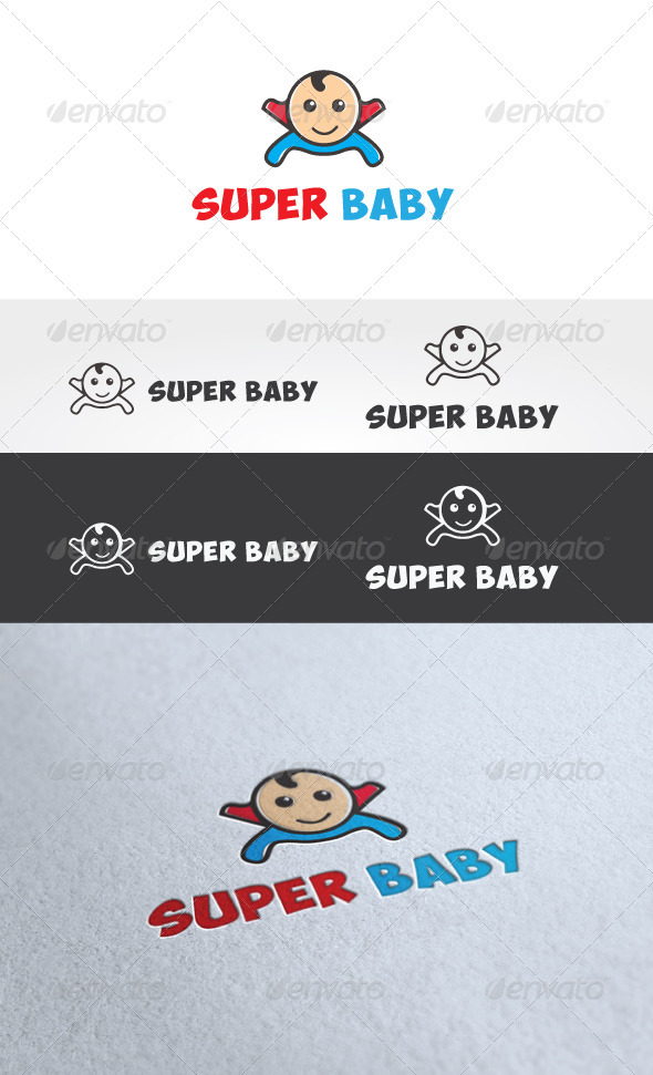 Super Baby Logo Template - Humans Logo Templates