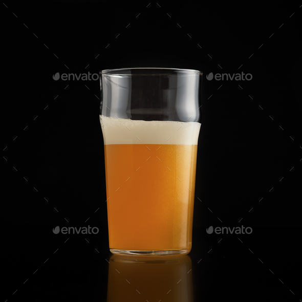 Popular drink in bar and pub, beer business and ad