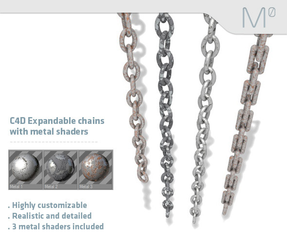 C4D Expandable Chains - 3Docean 2970622