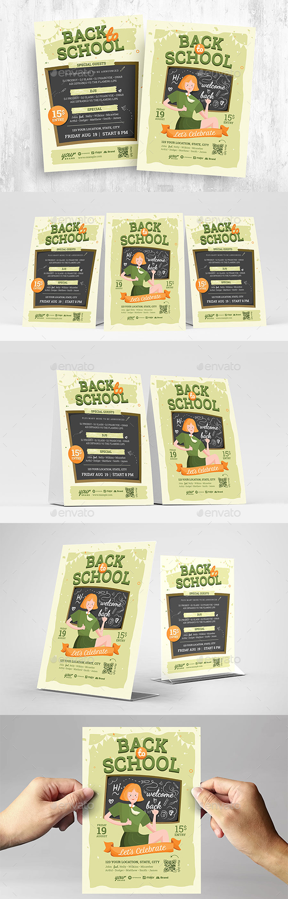 Back to School Party Flyer / Poster Template