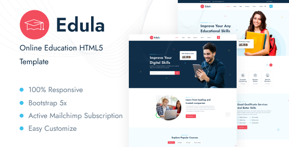 Edula - Online Education HTML5 Template