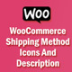 WooCommerce Shipping Icons And Description