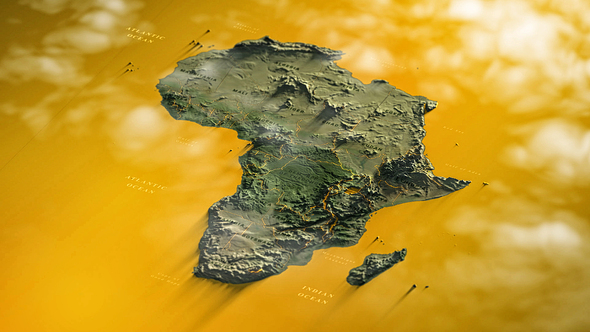 Africa Map - VideoHive 32440067