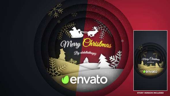 Christmas Paper Intro - VideoHive 29568637