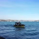 Istanbul Bosphorus Sea Boat Passing Aerial View - VideoHive Item for Sale
