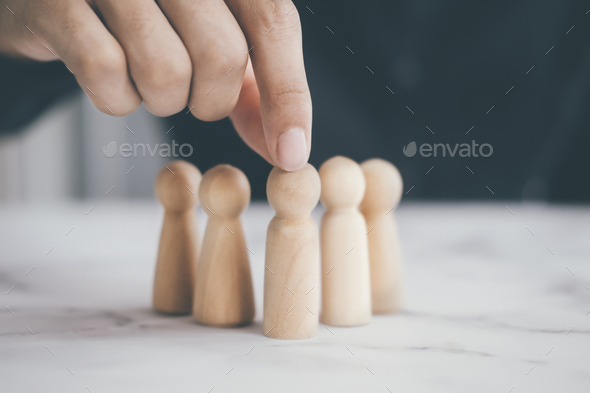 Business concept of successful team leader and human resource - Stock Photo - Images