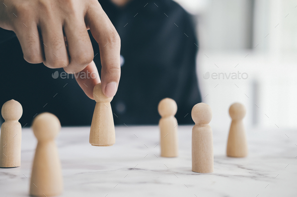 Business concept of successful team leader and human resource - Stock Photo - Images