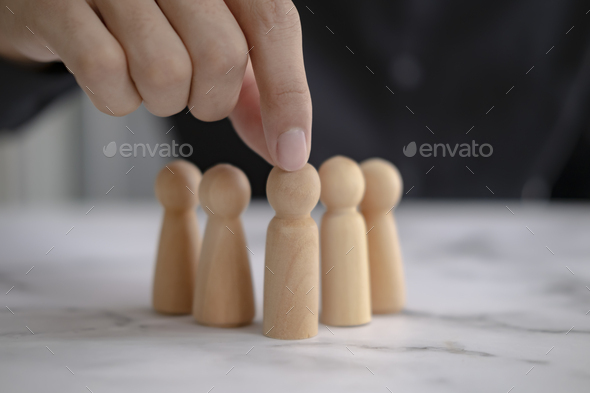 Business concept of successful team leader and human resource. - Stock Photo - Images