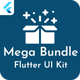 Mega Bundle Flutter UI Kit | All in one | 6 Premium Apps (Add 1 App Every Month)