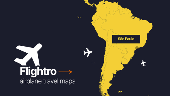 Flightro - Airplane Travel Maps