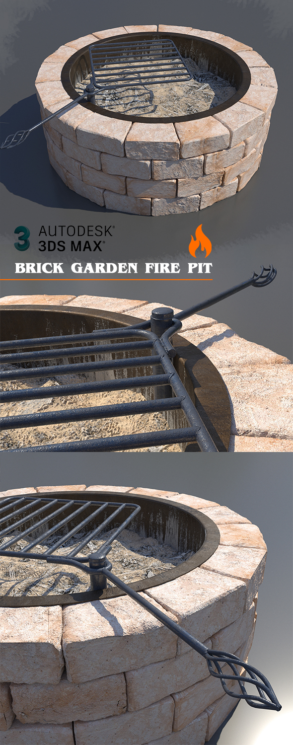 ?Brick Garden Fire - 3Docean 32481050