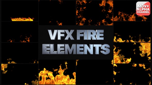 Fire Frames And Elements | Motion Graphics Pack