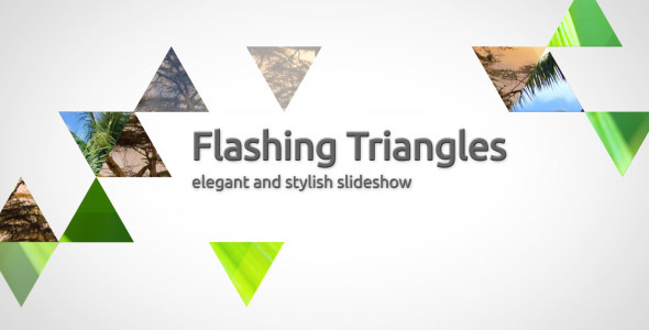 Flashing triangles — elegant slideshow