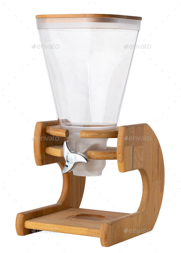 Catering dispenser for corn flakes or bulk products isolated on white