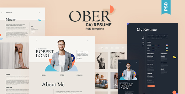 OBER - Resume - ThemeForest 32500078