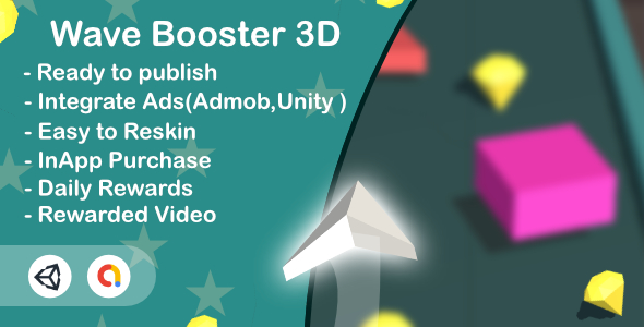 Wave Booster 3D (Unity Game+Admob+iOS+Android)