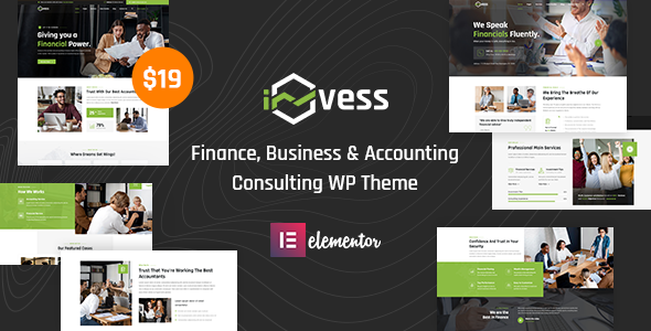 Invess – Accounting & Finance Consulting WordPress Theme