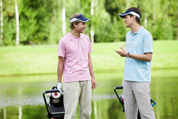On the golf course - Stock Photo - Images