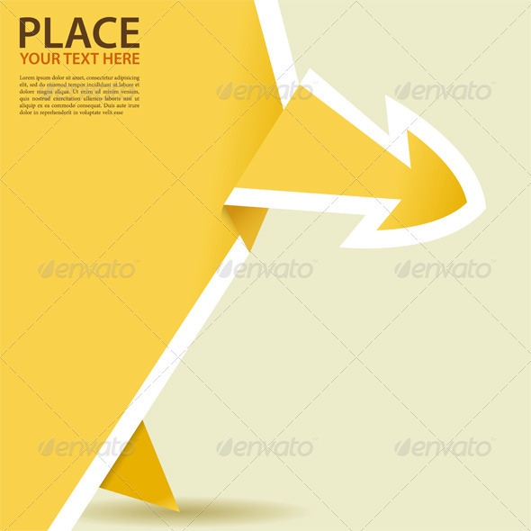 Paper Origami Arrow - Concepts Business