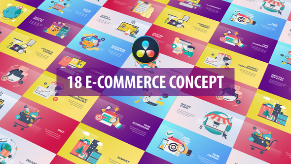 E-Commerce Concept Animation | DaVinci Resolve