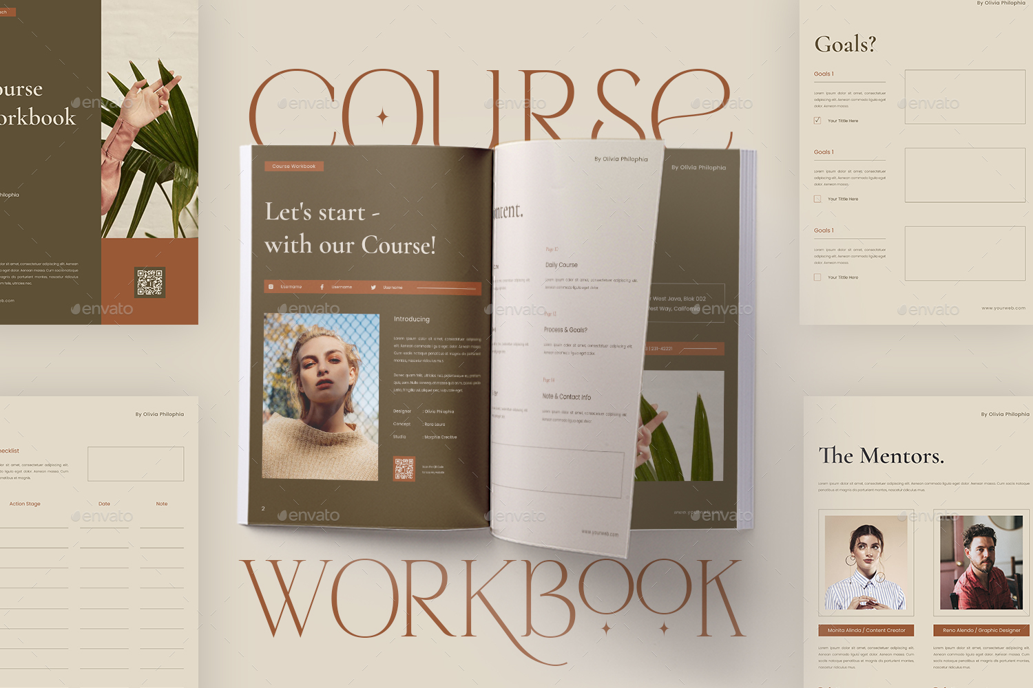 Course Workbook Print Templates Graphicriver