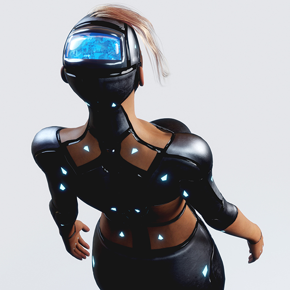 Futuristic Woman Machine - 3Docean 32521142