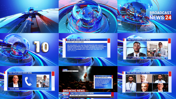 Broadcast News Package, After Effects Project Files | VideoHive