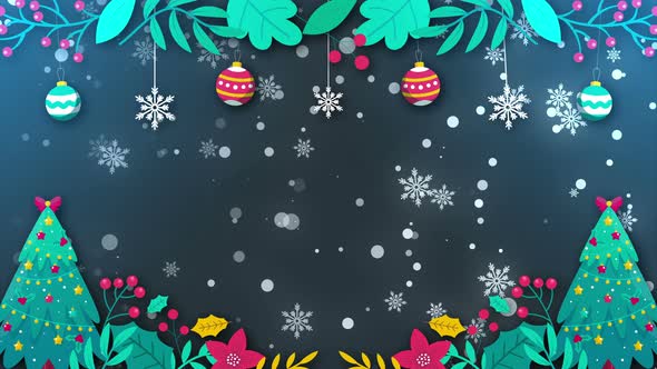 Retro Christmas Loop Background 4K alt