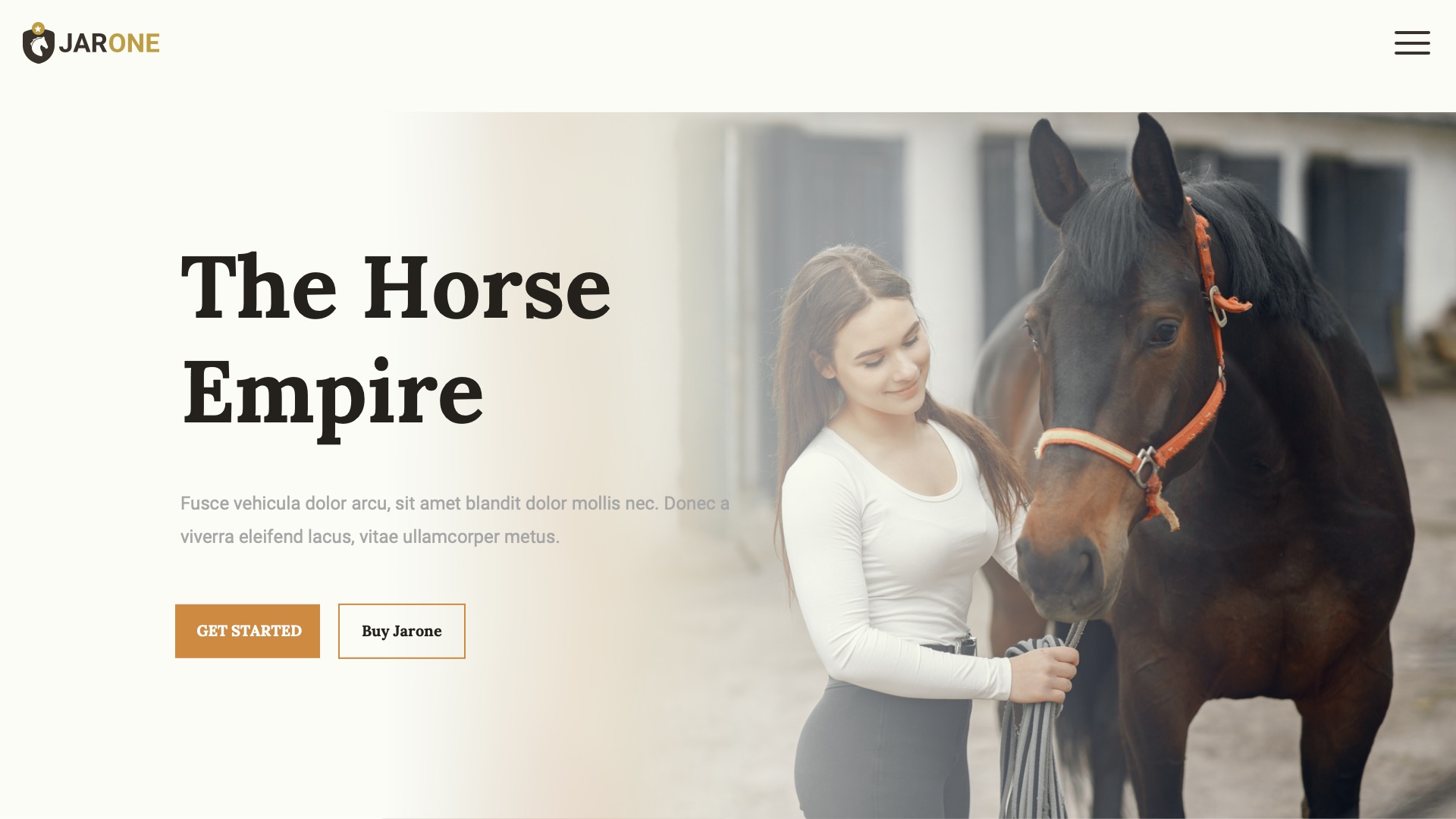 JARONE - Equestrian & Horse Riding Club Google Slides Template ...