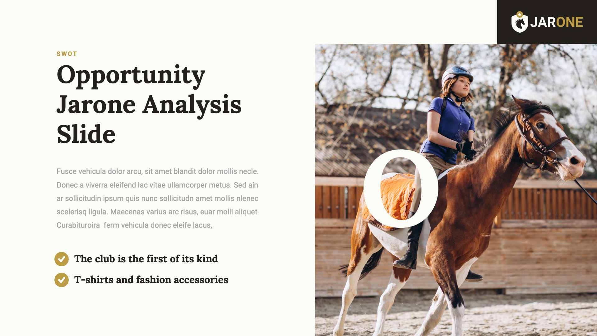 JARONE - Equestrian & Horse Riding Club Google Slides Template ...