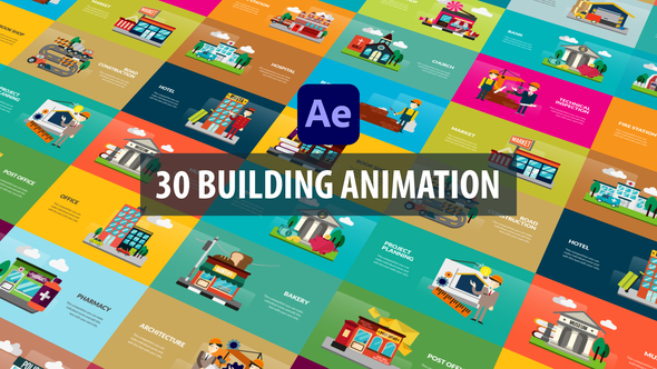 Building Animation - VideoHive 32526197