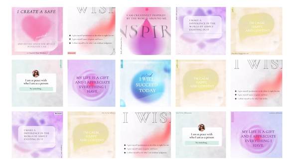 Affirmations phrases post - VideoHive 32527105